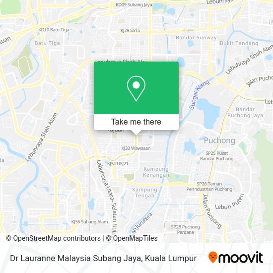 Peta Dr Lauranne Malaysia Subang Jaya