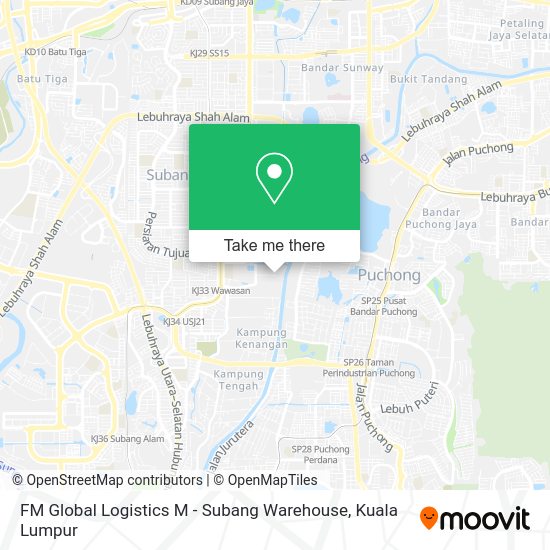 FM Global Logistics M - Subang Warehouse map