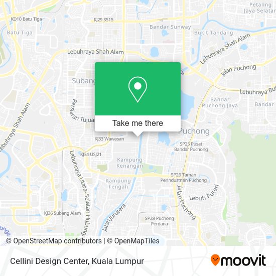 Cellini Design Center map