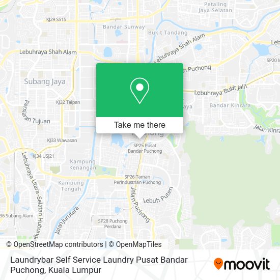 Laundrybar Self Service Laundry Pusat Bandar Puchong map