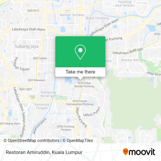 Restoran Amiruddin map