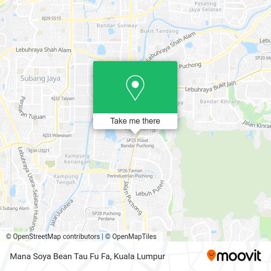 Mana Soya Bean Tau Fu Fa map
