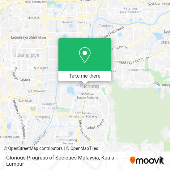 Peta Glorious Progress of Societies Malaysia