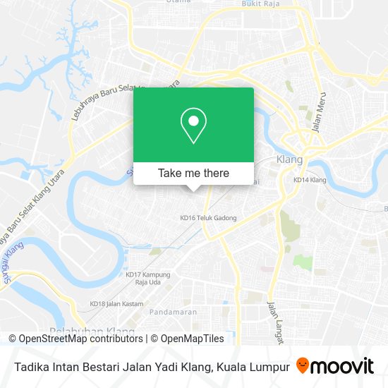 Tadika Intan Bestari Jalan Yadi Klang map