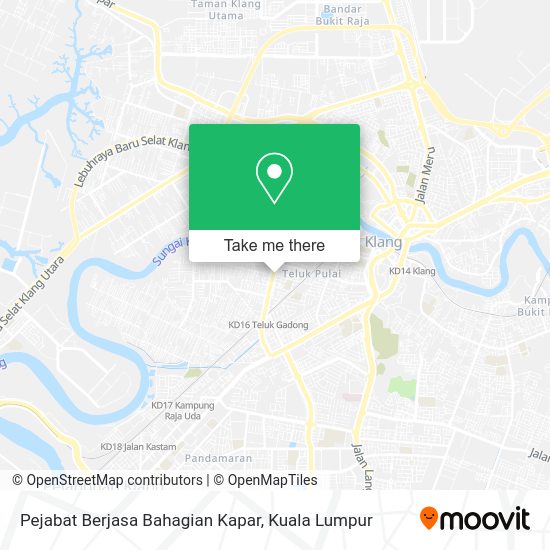Peta Pejabat Berjasa Bahagian Kapar