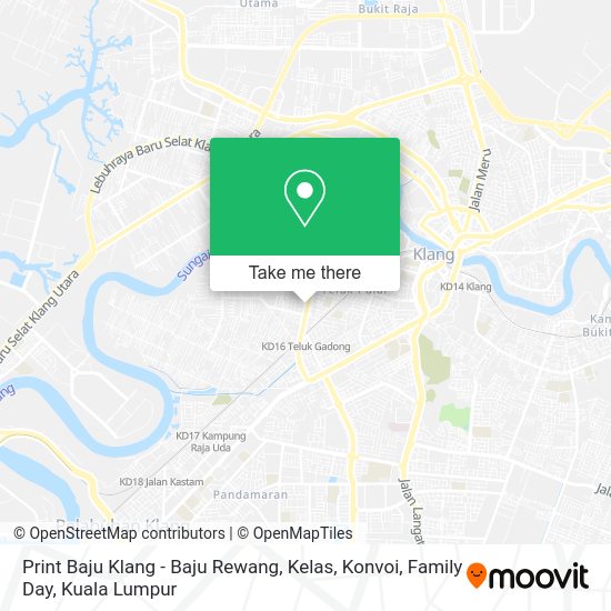 Print Baju Klang - Baju Rewang, Kelas, Konvoi, Family Day map