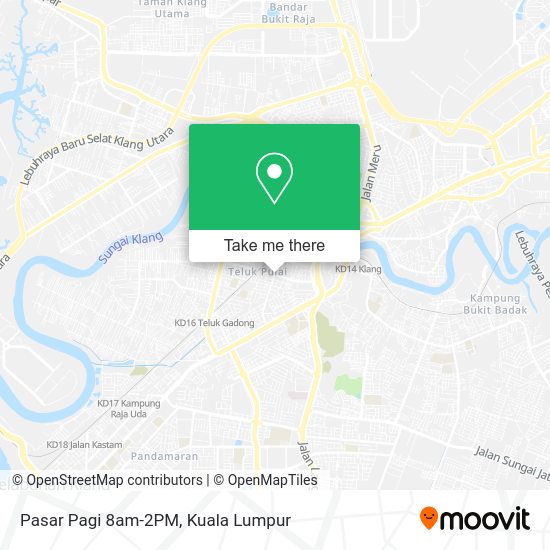 Peta Pasar Pagi 8am-2PM