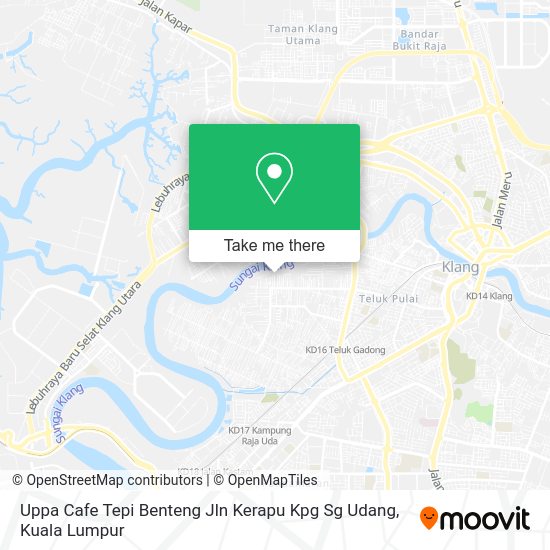 Peta Uppa Cafe Tepi Benteng Jln Kerapu Kpg Sg Udang