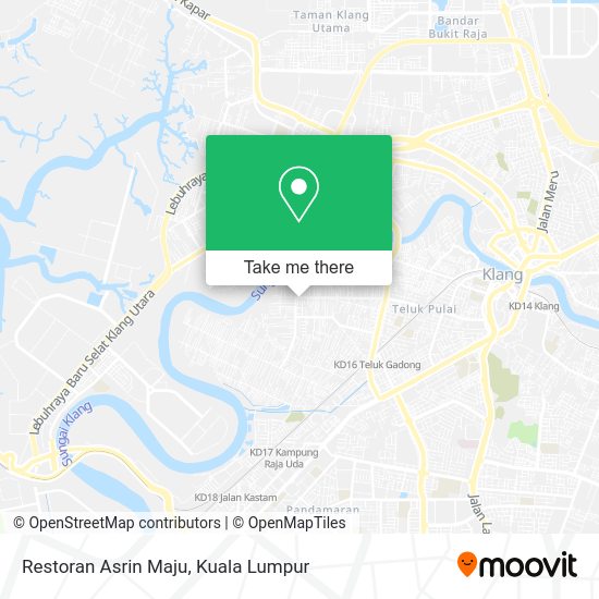 Restoran Asrin Maju map