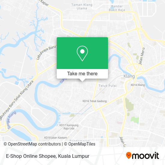 E-Shop Online Shopee map