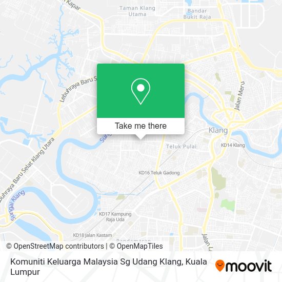 Komuniti Keluarga Malaysia Sg Udang Klang map