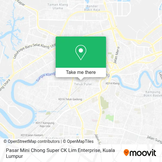 Pasar Mini Chong Super CK Lim Enterprise map
