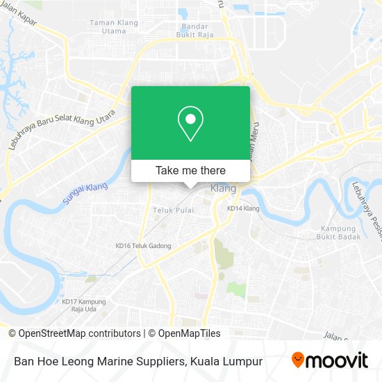 Peta Ban Hoe Leong Marine Suppliers