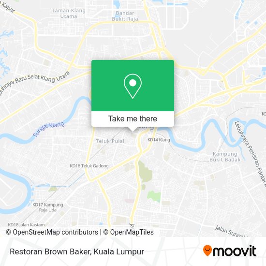 Restoran Brown Baker map