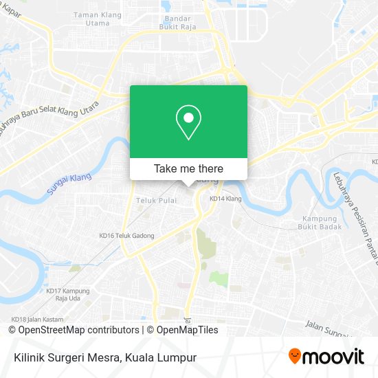 Kilinik Surgeri Mesra map