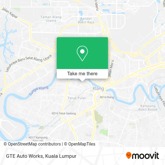 GTE Auto Works map