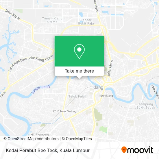 Kedai Perabut Bee Teck map