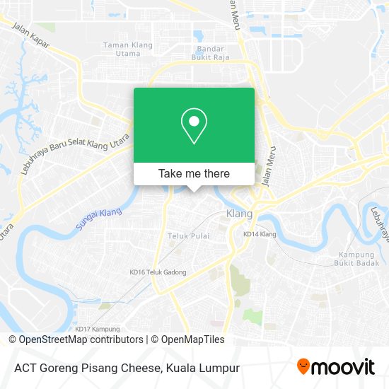 ACT Goreng Pisang Cheese map