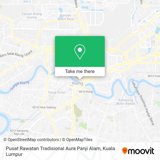 Peta Pusat Rawatan Tradisional Aura Panji Alam