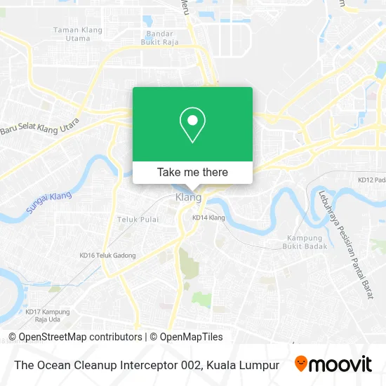 The Ocean Cleanup Interceptor 002 map