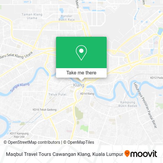Peta Maqbul Travel Tours Cawangan Klang