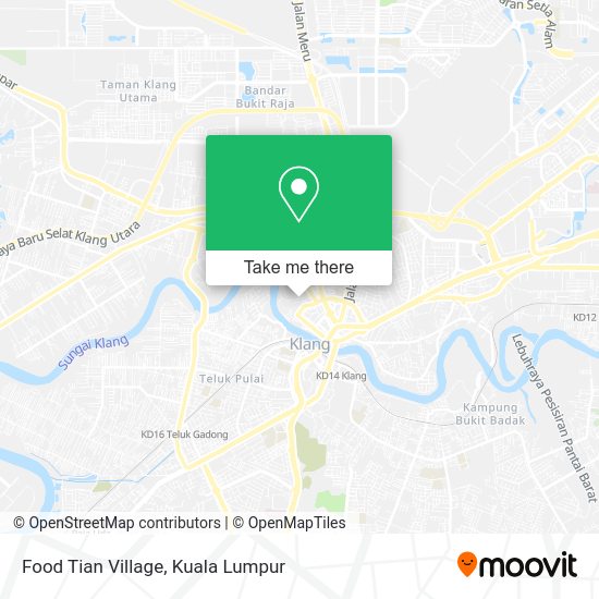 Food Tian Village map