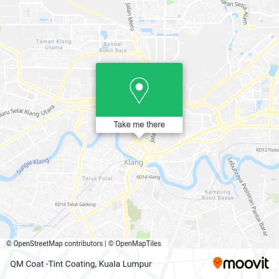 QM Coat -Tint Coating map
