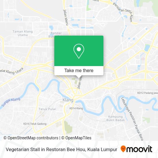 Vegetarian Stall in Restoran Bee Hou map
