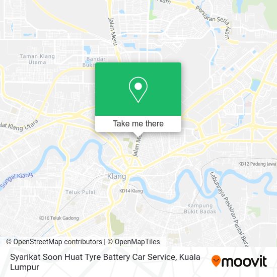 Peta Syarikat Soon Huat Tyre Battery Car Service