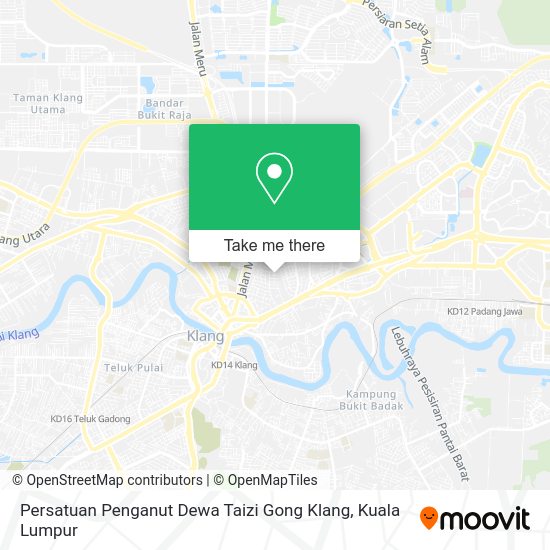 Peta Persatuan Penganut Dewa Taizi Gong Klang