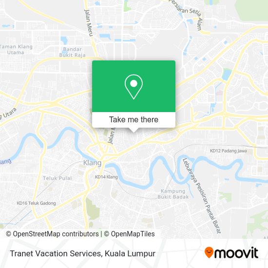 Tranet Vacation Services map