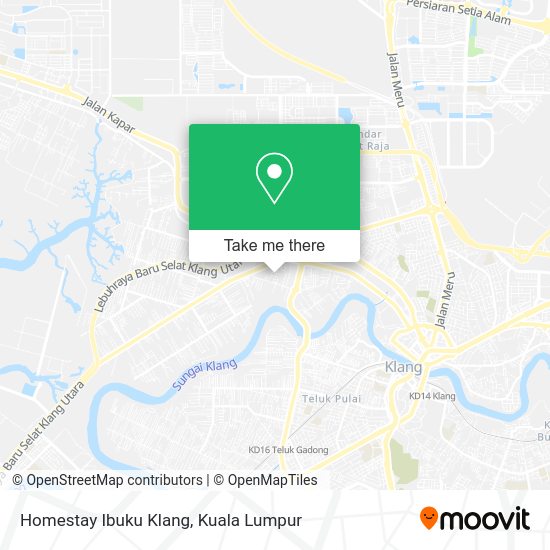 Homestay Ibuku Klang map