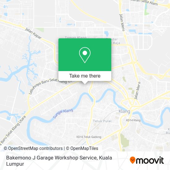 Bakemono J Garage Workshop Service map