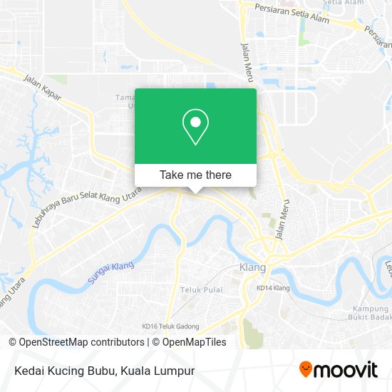 Kedai Kucing Bubu map