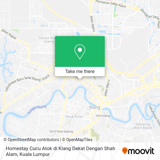 Peta Homestay Cucu Atok di Klang Dekat Dengan Shah Alam