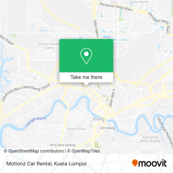 Motionz Car Rental map