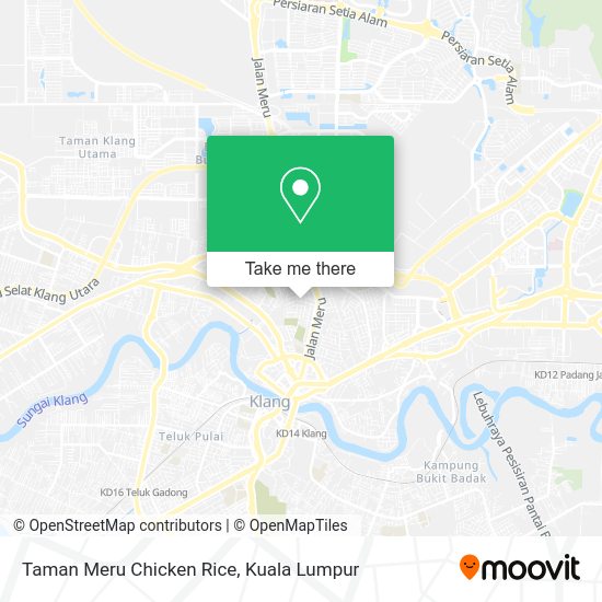 Taman Meru Chicken Rice map