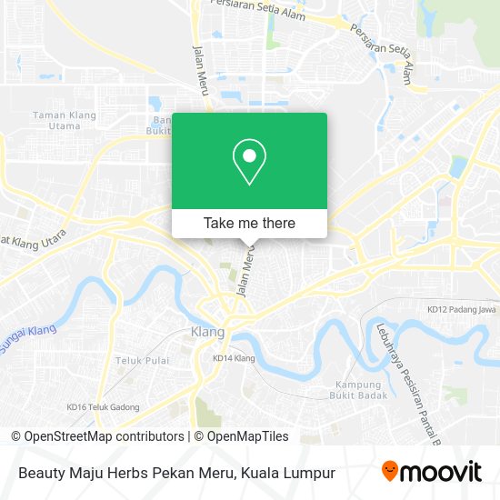 Peta Beauty Maju Herbs Pekan Meru