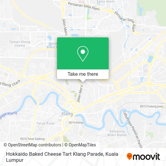 Hokkaido Baked Cheese Tart Klang Parade map