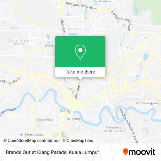 Brands Outlet Klang Parade map