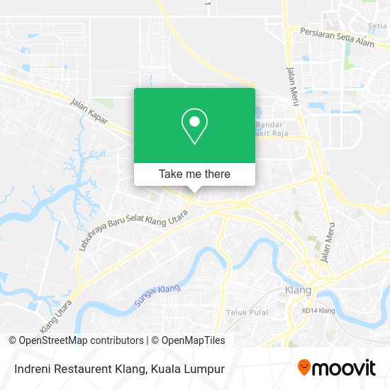 Peta Indreni Restaurent Klang