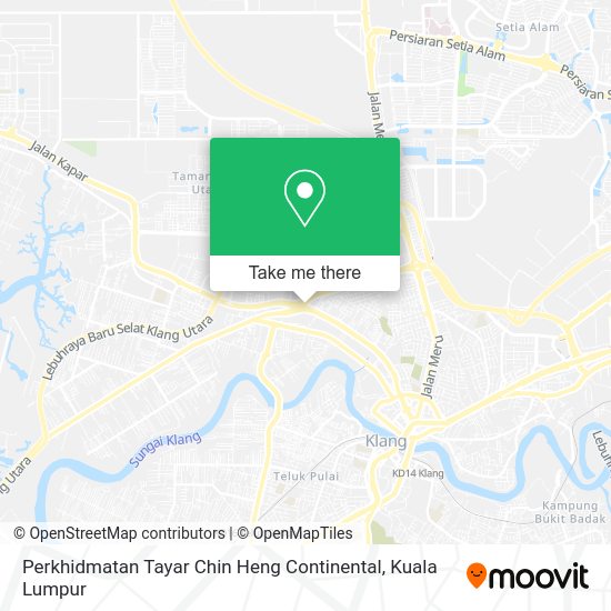 Perkhidmatan Tayar Chin Heng Continental map