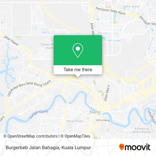 Burgerbeb Jalan Bahagia map