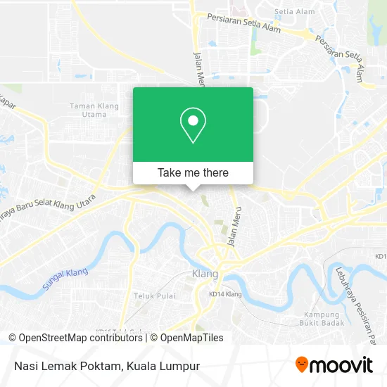 Nasi Lemak Poktam map