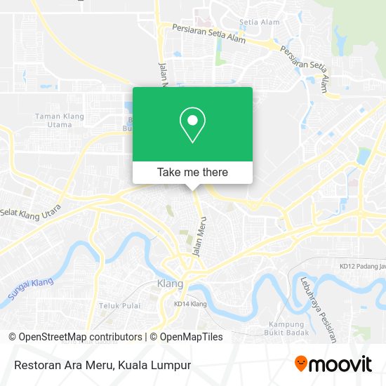 Peta Restoran Ara Meru