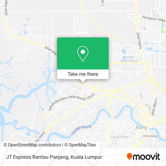 JT Express Rantau Panjang map