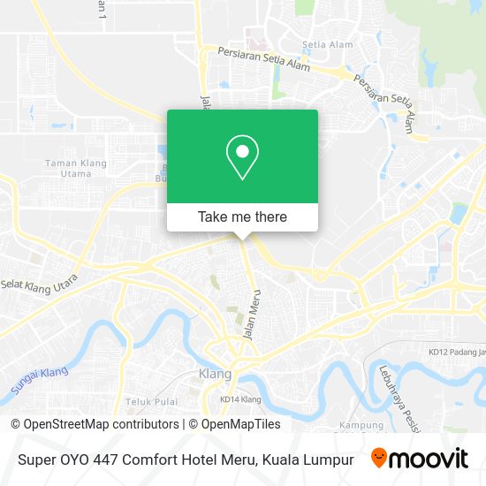 Super OYO 447 Comfort Hotel Meru map
