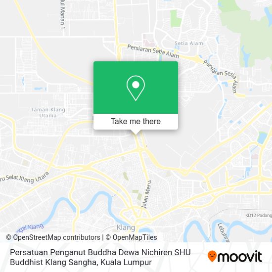 Peta Persatuan Penganut Buddha Dewa Nichiren SHU Buddhist Klang Sangha