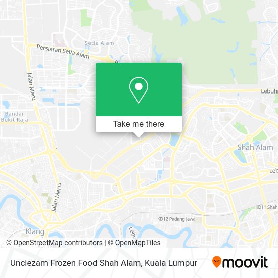 Unclezam Frozen Food Shah Alam map