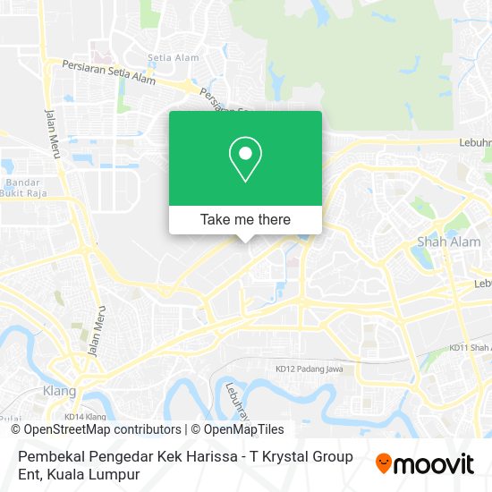Peta Pembekal Pengedar Kek Harissa - T Krystal Group Ent